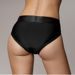 Ouch! Culotte vibrante Strap-On Hipster Noire